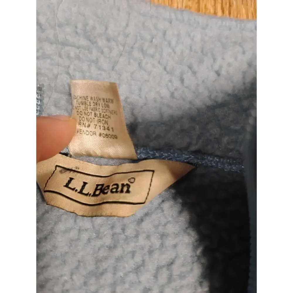 Vintage Misses L. L. Bean Sherpa Fleece Jacket Size L